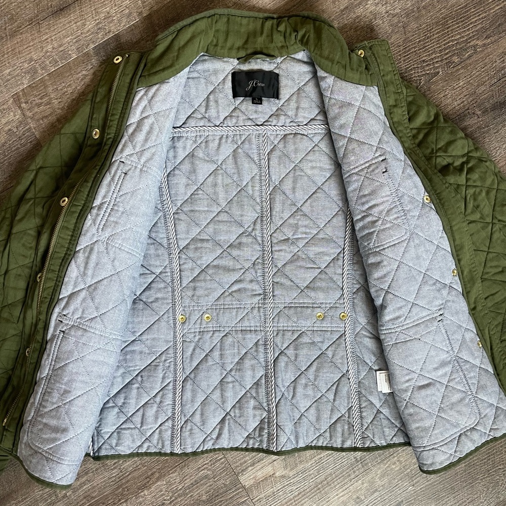 J. Crew quilted Downtown Field Jacket - Picture 10 of 12